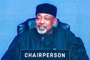 The newly appointed Chairperson and Minister of Agriculture and Food Security, Sen Abubakar Kyari, during the 49th Governing Council of IFAD. NIGERIA CHAMPIONS YOUTH, WOMEN EMPOWERMENT IN AGRICULTURE AS IFAD’S 49TH SESSION WRAPS UP