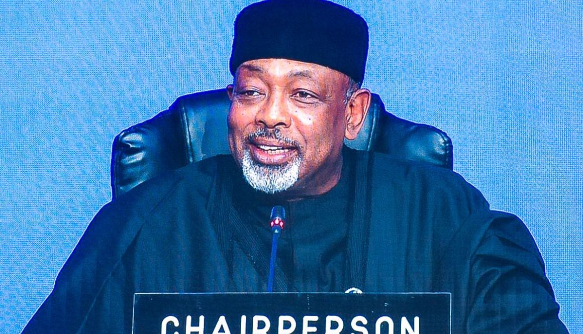 The newly appointed Chairperson and Minister of Agriculture and Food Security, Sen Abubakar Kyari, during the 49th Governing Council of IFAD.